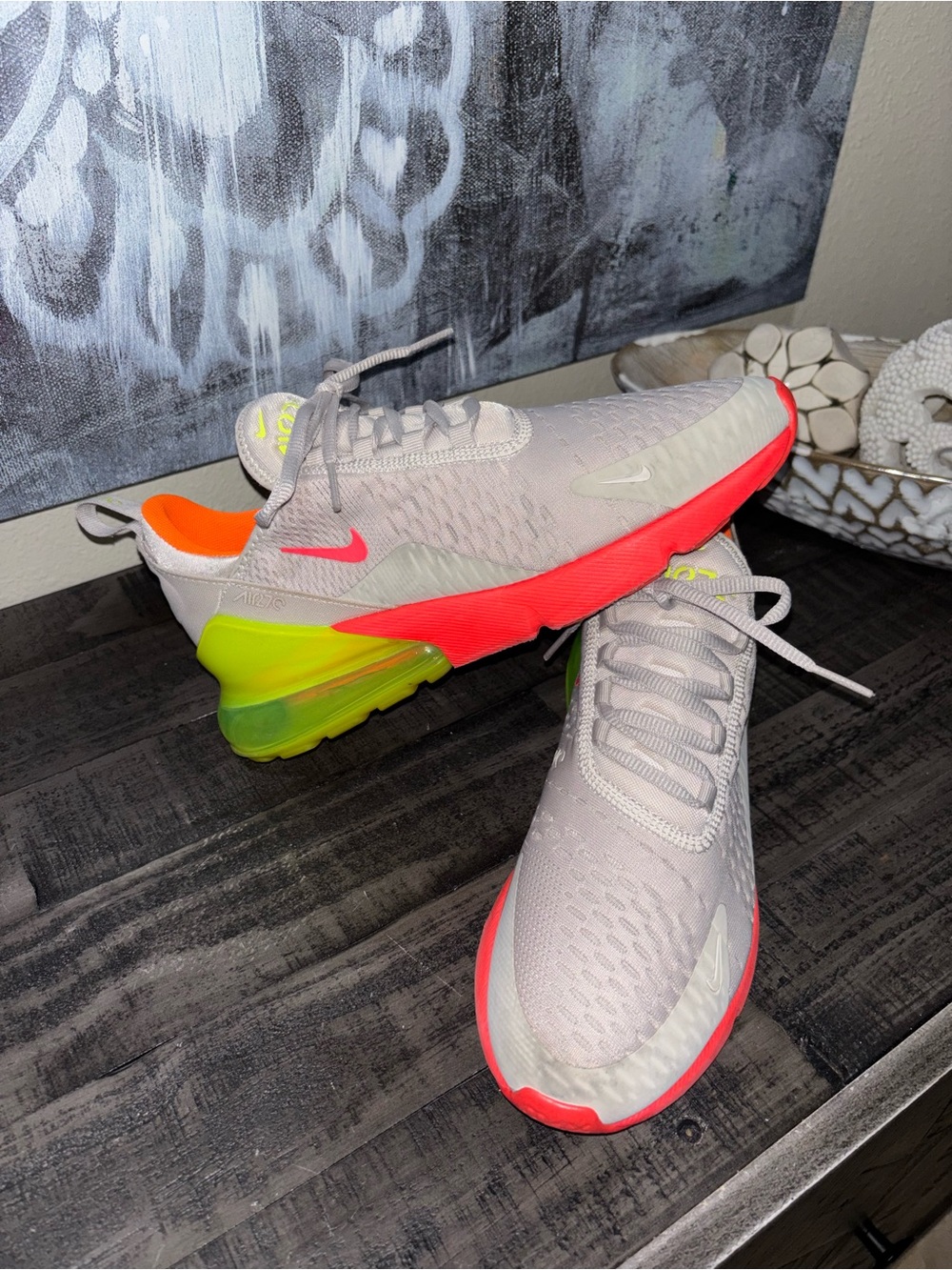 Nike Women's Air Max 270 'Neon' sneakers SZ 8.5